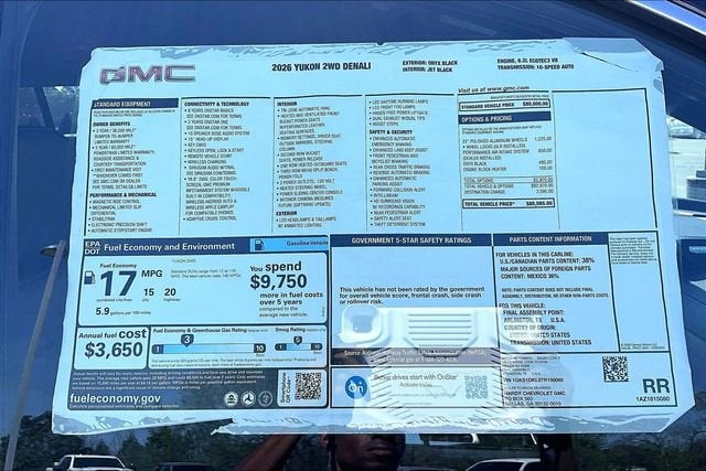 2026 GMC Yukon Denali