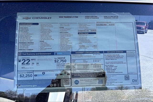 2026 Chevrolet Traverse LT