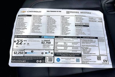 2026 Chevrolet Traverse RS