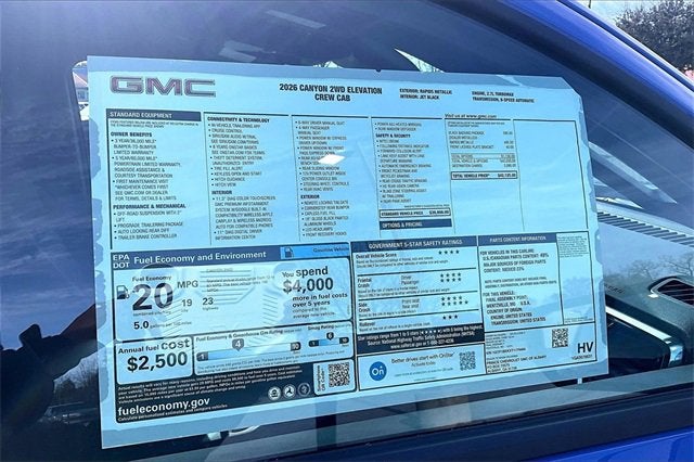 2026 GMC Canyon Elevation