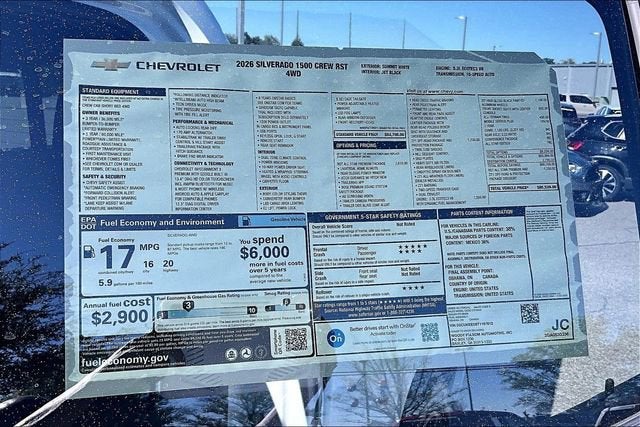 2026 Chevrolet Silverado 1500 RST