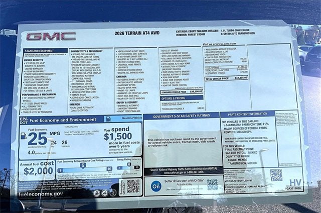 2026 GMC Terrain AT4