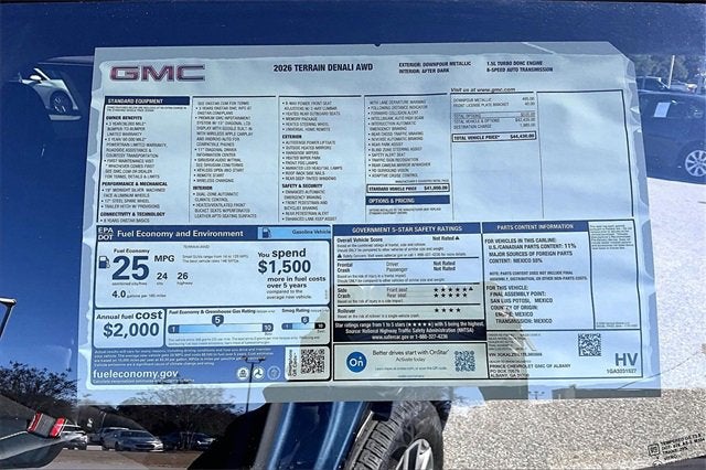 2026 GMC Terrain Denali