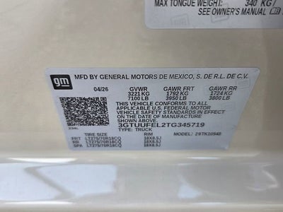 2026 GMC Sierra 1500 AT4X