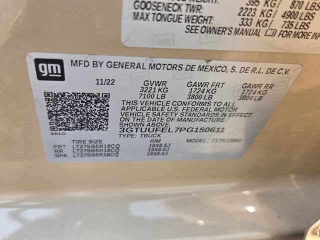 2023 GMC Sierra 1500 AT4X