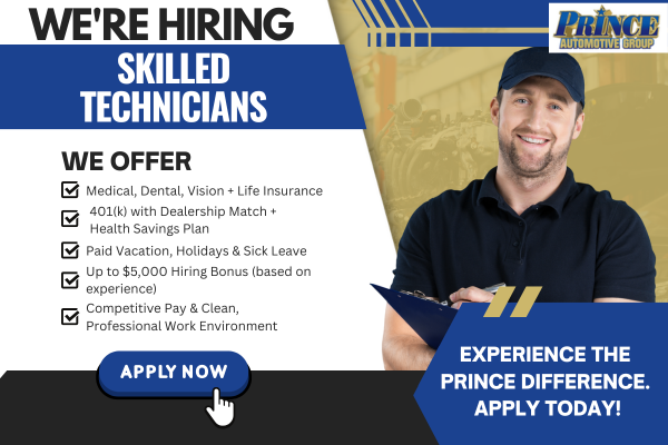 We're Hiring Trechnicians